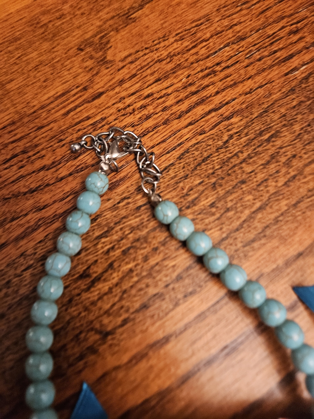 Turquoise Owl Pendant Necklace and Earrings Set Costume Jewerly Source Unknown - Picture 7 of 10